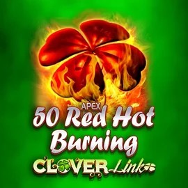 50 Red Hot Burning Clover Links online game logo by Novomatic on ally-spin.eu