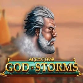 Official Slots logo: Age Of The Gods: God of Storms by Playtech at AllySpin Casino