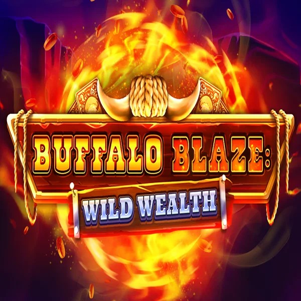 Buffalo Blaze Wild Wealth slot logo by OctoPlay at AllySpin Casino