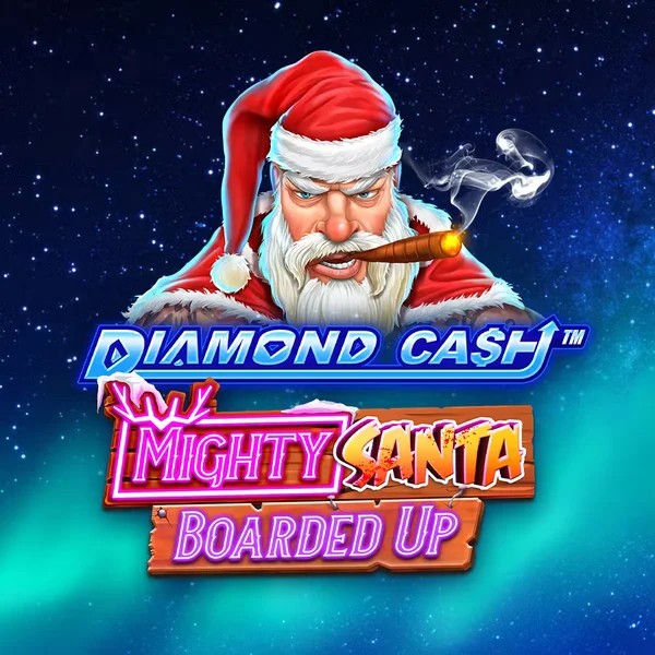 Diamond Cash Mighty Santa Boarded Up logo by Greentube at AllySpin Casino