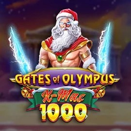 Gates of Olympus Xmas 1000 slot logo by Pragmatic Play at AllySpin Casino