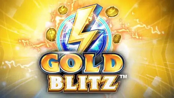 Gold Blitz slot logo by Fortune Factory Studios at AllySpin Casino