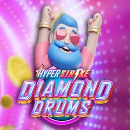 Official Slots logo: Hyper Strike Diamond Drums by Gameburger Studios at AllySpin Casino