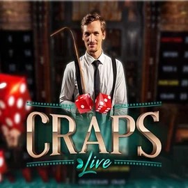 Live Casino logo of Live Craps from Evolution at AllySpin Casino