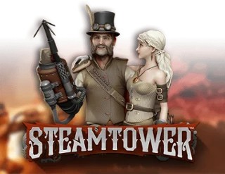 Steam Tower Slot logo – Slots by NetEnt at AllySpin Casino