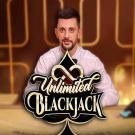 Unlimited Blackjack logo by Ezugi AllySpin Casino